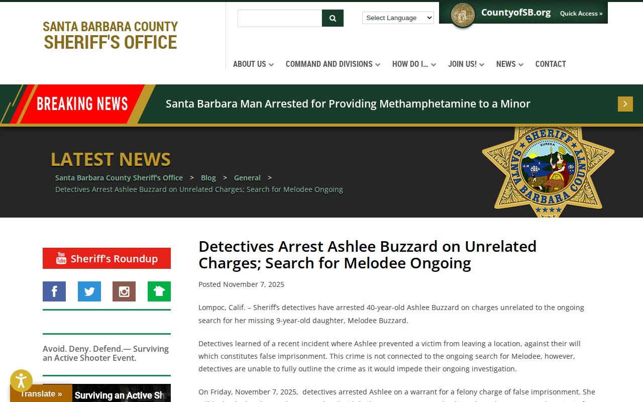 Santa Barbara County Released Inmate Mugshots sheriff booking photo release criteria example